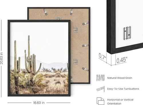Miniatura 209 de HAUS AND HUES Marco de arte occidental, juego de 3 impresiones artísticas del suroeste del desierto de Arizona, decoración bohemia moderna, arte