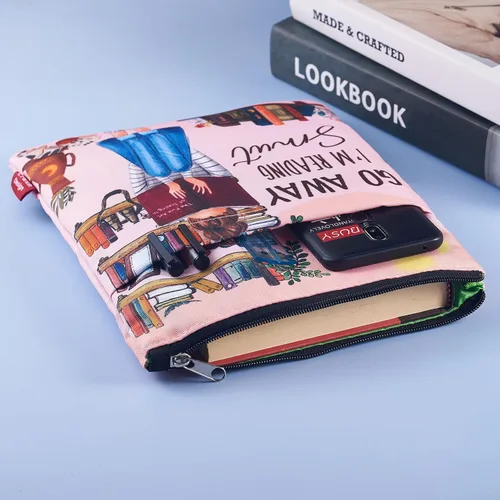 Miniatura 6 de Funda de libro para los amantes de los libros, protector de libros, fundas de libro para libros de tapa blanda, tela lavable, fundas de libro