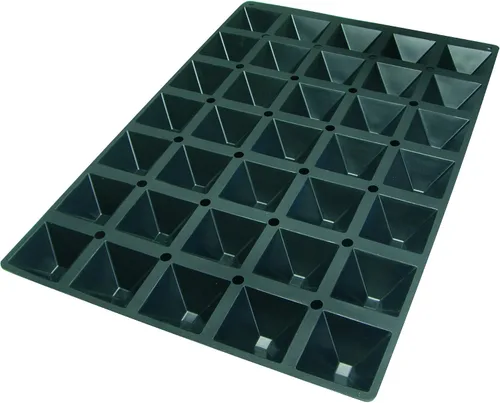 Miniatura 3 de Lekue Molde de disco profesional para hornear con 12 cavidades, 23.6 x 15.7 pulgadas, color negro