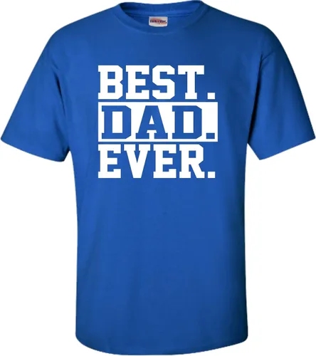 Miniatura 8 de Go All Out Camiseta de adulto para el día del padre con texto en inglés Best Dad Ever #1 Dad World's Greatest Dad