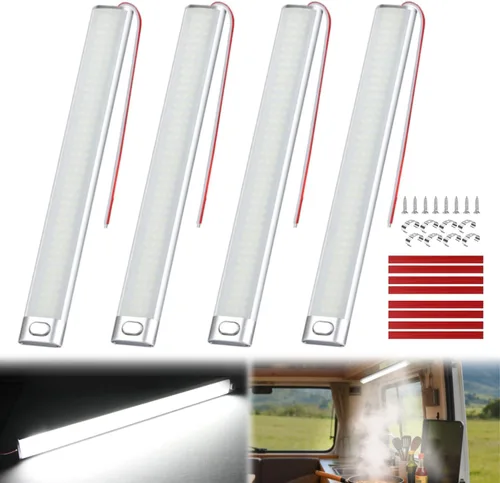Miniatura 13 de Nilight LED Interior Light 2PCS 12.5 Inch 10W 96LEDs 3 Color Dimmable (3100K-6500K) with Memory Function, 12V-30V Ceiling Lights for RV Camper