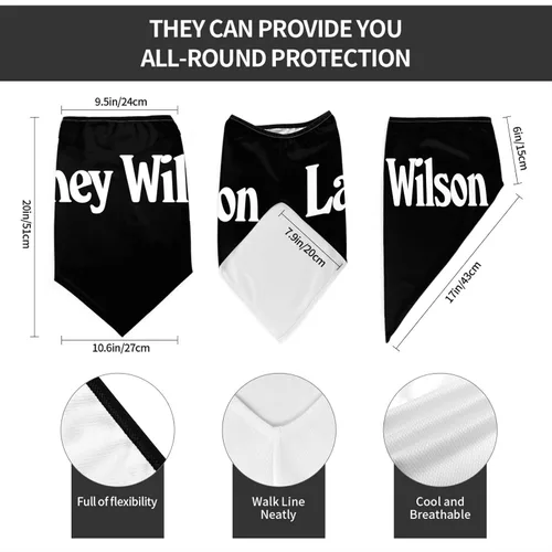 Miniatura 2 de TUNLEY Lainey Singer Wilson Face Shield Mesh Breathable Face Shield Neck Protector Triangular Face Mask UV Protection Sports Riding Unisex Black