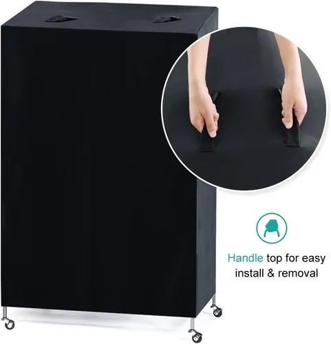 Miniatura 4 de PONY DANCE Pets Product - Funda universal para jaula de pájaros, opaca y transpirable, para buenas noches de mascotas, grande, negro, 31 pulgadas