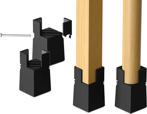 Miniatura 8 de Sephyroth Elevadores de Cama Ajustables Elevadores de Muebles Paquete de 4 con Abrazadera de Tornillo. Elevadores de Mesa Escritorio Silla. Negro