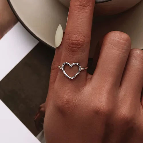 Miniatura 2 de MUNDELL Anillos de plata de ley 925 simples minimalistas para mujer, joyería de compromiso de boda