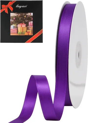Miniatura 72 de LIUYAXI Cinta negra de doble cara, 1-1/2 pulgadas x 50 yardas, uso para envoltura de regalos, ramos de flores, fabricación de lazos, decoración