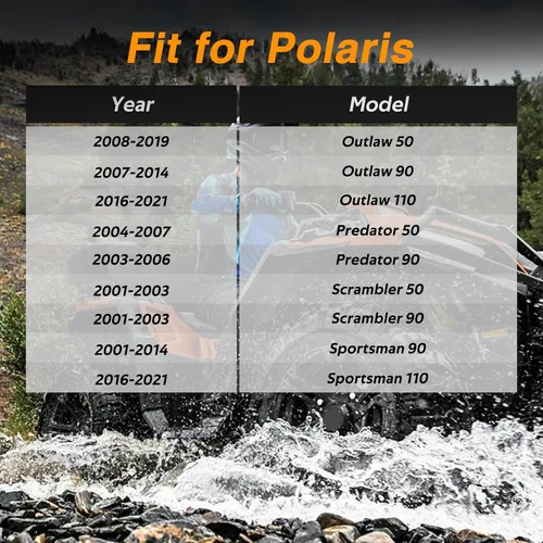 Miniatura 6 de 2 piezas de bujes de eje de dirección compatibles con Polaris Outlaw 50 90 110 Predator 50 90 Scrambler 50 90 Sportsman 110 90 Reemplazar #: 0450499