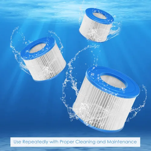 Miniatura 7 de Goplus Paquete de 6 cartuchos de repuesto para filtro de piscina, bomba de filtro de spa tipo VI compatible con la mayoría de piscinas de masaje