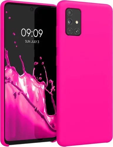 Miniatura 32 de kwmobile Funda Compatible con Samsung Galaxy A14 5G - Funda de teléfono de TPU y silicona con acabado suave - Verde Lima