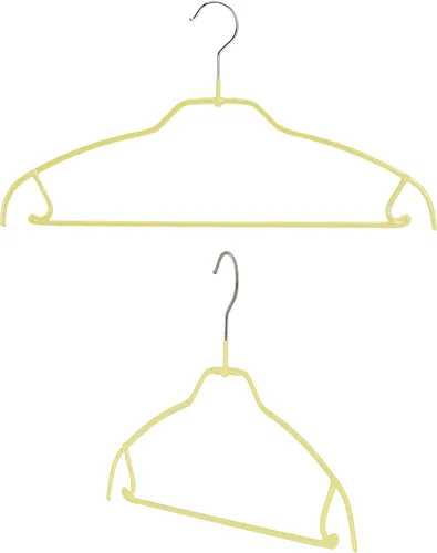 Miniatura 20 de Mawa by Reston Lloyd Silhouette - Percha de camisa antideslizante que ahorra espacio con barra para pantalones y ganchos para falda, estilo 42/FTU