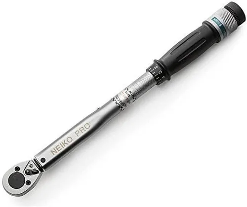 Miniatura 8 de Neiko PRO 03710B Llave dinamométrica SAE ajustable de transmisión de 3/4 pulgadas con ajustes de clic de torque de 100-700 libras-pie, fabricada