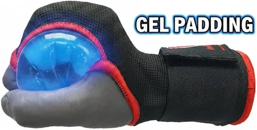 Miniatura 4 de Guantes interiores de gel para boxeo, vendajes acolchados elásticos debajo de los mitones, envolturas rápidas para niños, hombres y mujeres