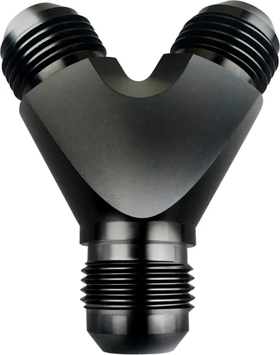 Miniatura 2 de Adaptadores 6AN a 6AN 6 AN Y machos Flare línea de combustible adaptador de manguera de tubería de bloque en T tubo de aluminio 6 AN a AN 6 a AN6