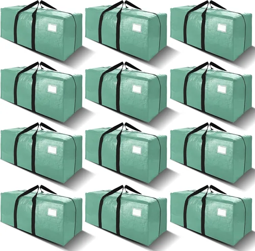 Miniatura 17 de VELVETSURE - Bolsas de almacenamiento extragrandes y de alta resistencia para mudanza, con asas y cremalleras, correas de mochila, asas grandes
