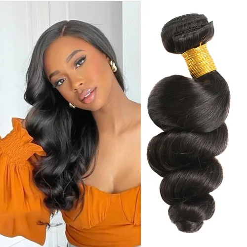Miniatura 17 de Extensiones de cabello humano corto ondulado suelto, 1 Bunldes, 100% sin procesar, cabello virgen brasileño de 8 pulgadas, extensiones de cabello
