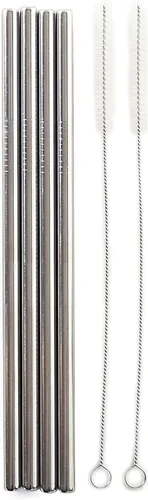Miniatura 2 de Norpro Pajitas de acero inoxidable con 2 cepillos de limpieza