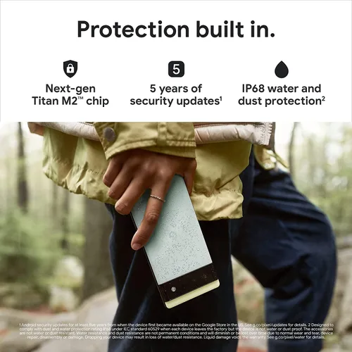 Miniatura 6 de Google Pixel 6 - Teléfono Android 5G, teléfono inteligente desbloqueado con lente ancha y ultraancha, 128 GB, color negro tormentoso