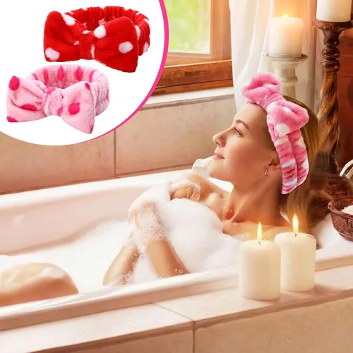 Miniatura 7 de WILLBOND 24 diademas de spa a granel para el cuidado de la piel, para lavado de cara, maquillaje, lazo para lavado facial, envoltura para la cabeza