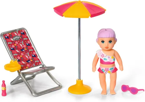 Miniatura 4 de BABY born Minis Playset Summertime con Lara 356,744.9-2.8 in Muñeca con accesorios exclusivos y cuerpo móvil para un juego realista - Niños a partir