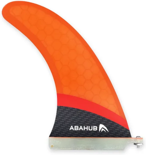 Miniatura 12 de Abahub Aleta central única SUP de 9/10 pulgadas con 1 tornillo de aleta sin herramienta, aletas de repuesto de SUP reforzadas con fibra de vidrio