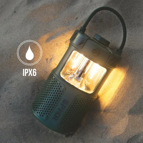 Miniatura 3 de MEE audio lightSPKR Paquete de 2 altavoces inalámbricos Bluetooth con linterna de campamento: audio de 360°, impermeable IPX6 y ajuste de brillo