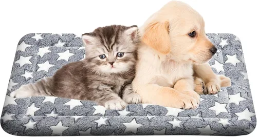 Miniatura 27 de Cama para Perros Lavable de Felpa Ortopédica para Exteriores, Alfombrilla para Jaula con Fondo Antideslizante, Almohadilla Suave de Lujo