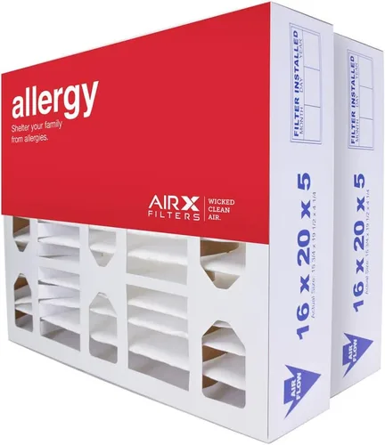 AIRx Filters Filtro de aire MERV 11 HVAC de 16 x 20 x 5 para horno de CA para Lennox X0582, Allergy 2 unidades, fabricado en los Estados Unidos