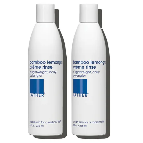 Miniatura 10 de LATHER Acondicionador de enjuague de crema de bambú Acondicionador de aceite esencial Acondicionador con bambú, aceite de jojoba y aloe vera