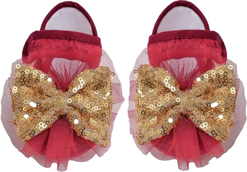 Miniatura 4 de Lilax Conjunto de 4 piezas de vestido de fiesta de boda de princesa de encaje recién nacido para bebé niña