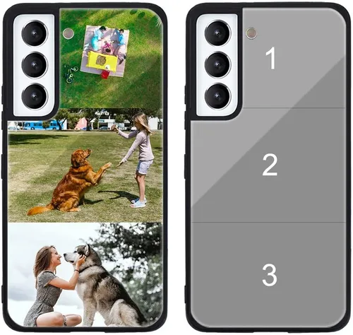 Miniatura 298 de Funda de teléfono personalizada para Samsung Galaxy S22+ / S22 Plus 5G, funda de TPU suave de vidrio templado antiarañazos personalizada con foto