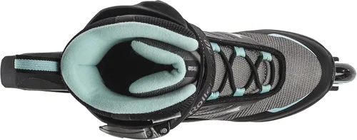 Miniatura 4 de Rollerblade Zetrablade Patines en línea para mujer adulta, patines en línea de rendimiento Negro/Celeste