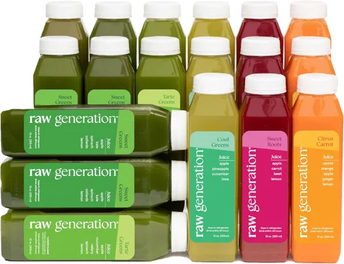 Raw Generation Skinny Cleanse - Limpieza de jugo de 3 días para perder peso, desintoxicación, reducción de la hinchazón y aumento de energía - 18