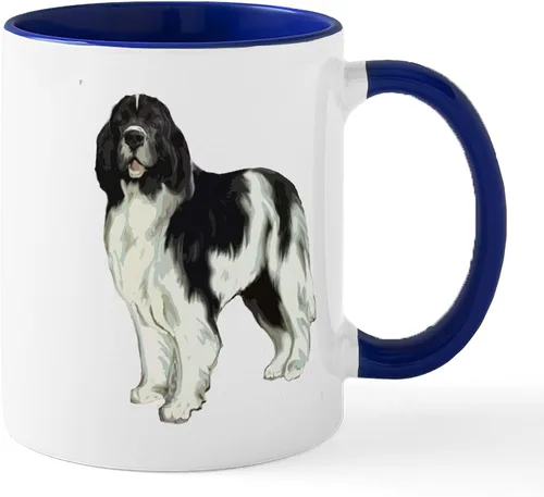 Miniatura 40 de CafePress Newfoundland Dog Drool Zone Taza de café de cerámica de 11 oz (11.0 fl oz)