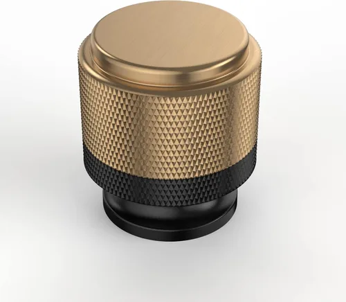 Miniatura 28 de Paquete de 10 tiradores de gabinete de cocina color oro cepillado de 5 pulgadas (128mm), manijas estriadas para cajones, accesorios para armarios