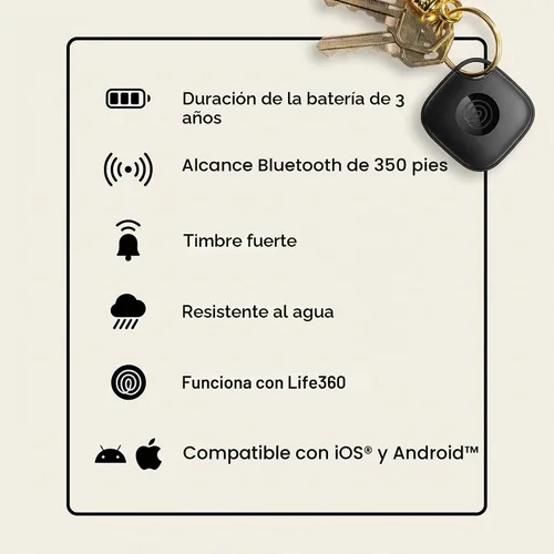 Miniatura 8 de Tile by Life360 Essentials - Rastreadores Bluetooth y localizadores de artículos para llaves, billeteras, controles remotos y más; encuentra