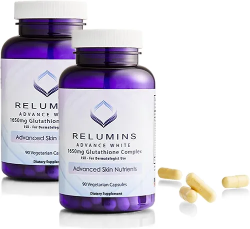 Miniatura 14 de Relumins Complejo de L-glutatión de 1650 mg – Soporte antioxidante con ácido alfa lipoico, NAC, L-metionina y vitamina E para la salud de la piel