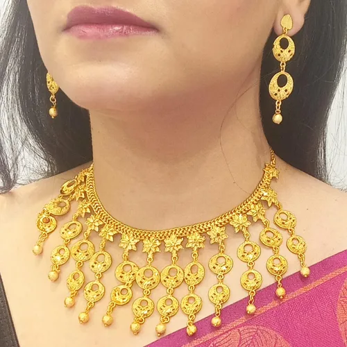 Miniatura 3 de Efulgenz Indian Style Bollywood Fashion Gold Tone Wedding Bridal Tassel Choker Collar Necklace Earrings Jewelry Set