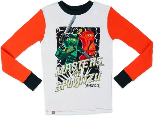Miniatura 2 de LEGO Ninjago Boys 2 Piece Cotton Pajamas with Slippers