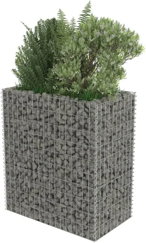 Miniatura 4 de Gabion cama elevada, cestas de gaviones, camas de jardín galvanizadas, gaviones, pared de gaviones, alta capacidad de carga, acero galvanizado 35.4