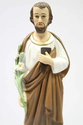 Miniatura 2 de Vittoria Collection Figura de escultura italiana de San José del Trabajador de 16 pulgadas, fabricada en Italia para interiores y exteriores