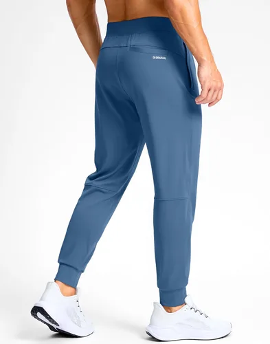 Miniatura 3 de G Gradual Pantalones deportivos de golf para hombre con bolsillos con cremallera, pantalones elásticos ajustados para correr, trabajo y correr