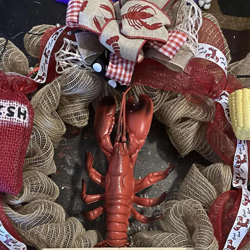 Miniatura 3 de Fun Express Langosta de plástico Luau y decoración de fiesta junto al mar Acentos - Rojo (1 Pieza)