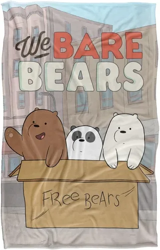 Miniatura 2 de We Bare Bears Baby Bears Manta de tacto sedoso súper suave de 36 x 58 pulgadas