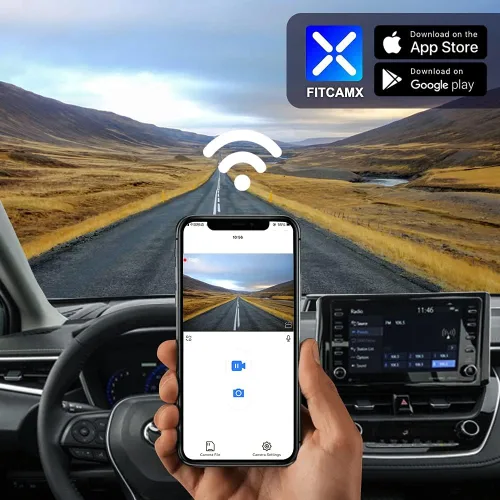 Miniatura 4 de Fitcamx Adaptaciones de cámara de tablero delantera 2K y trasera 1080P para Toyota Corolla LE L XLE XSE 2020 2021 2022 híbrido y Hatchback 2019-2022