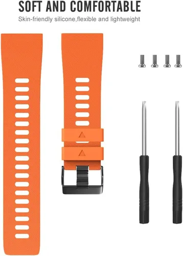Miniatura 4 de Compatible con la correa Garmin Forerunner 35, bandas de repuesto de silicona Solf para reloj Garmin Forerunner 35