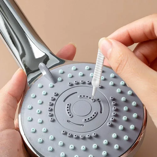Miniatura 3 de Cepillo de limpieza para boquilla de ducha, 20 piezas, cabezal de agujero antiobstrucción, multifuncional, pequeño para poros, baño, suministros