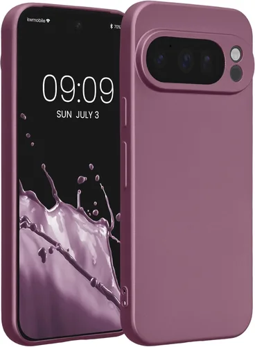 Miniatura 220 de kwmobile Funda compatible con Google Pixel 9 Pro - Funda protectora delgada de TPU para teléfono - Acabado mate suave - Negro mate