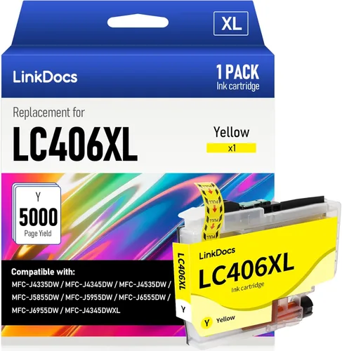 Miniatura 8 de LinkDocs LC406XL - Cartuchos de tinta cian compatibles con Brother LC406 LC406XL C para usar con impresora Brother MFC-J4535DW MFC-J4345DW