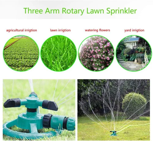 Miniatura 3 de Rociadores para patio,Aspersor,Aspersor de jardín,Aspersor de agua para césped,Aspersor de césped,Aspersor automático de césped giratorio de 360