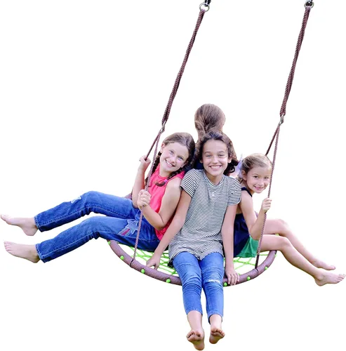 Miniatura 13 de Swurfer Saucer Tree Swing for Kids - Swing Sets for Backyard, Kids Outdoor Play Equipment, 500lbs Weight Capacity, Durable, Heavy Duty Metal Frame